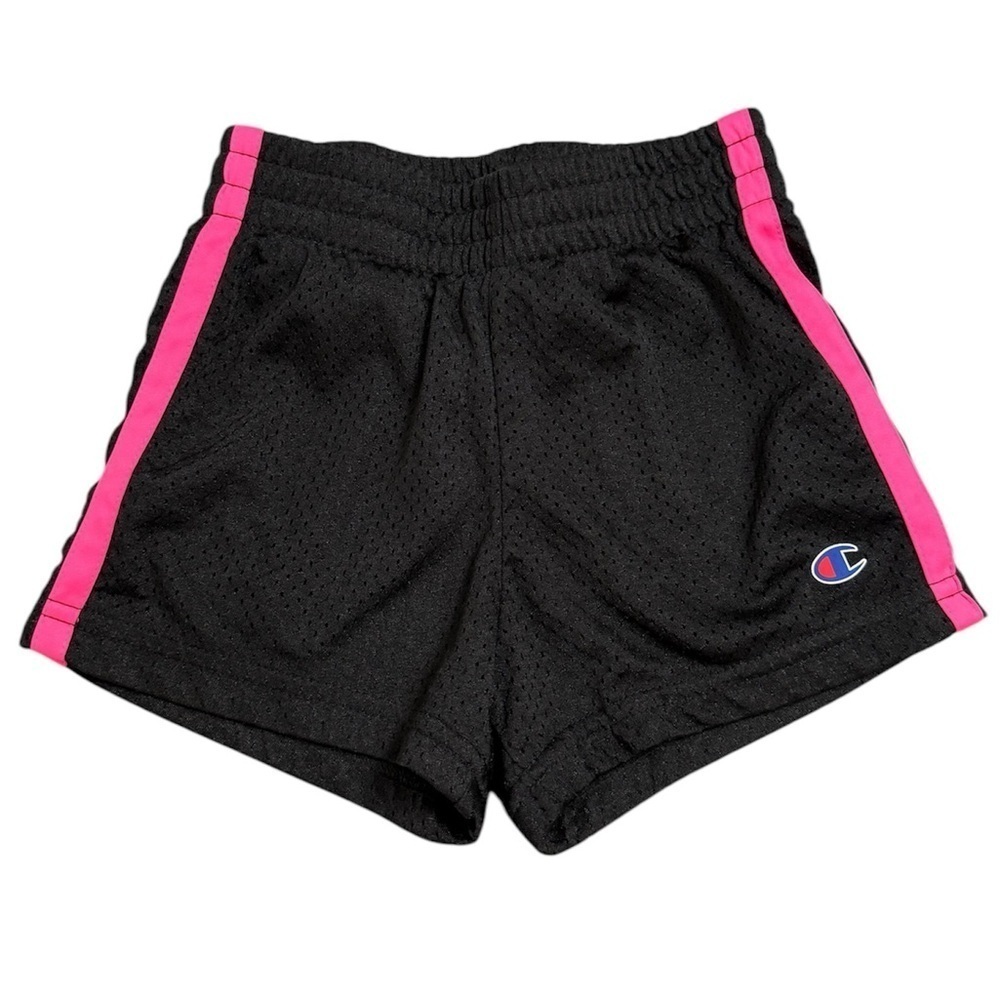 Champion | Black Shorts with Pink Stripes